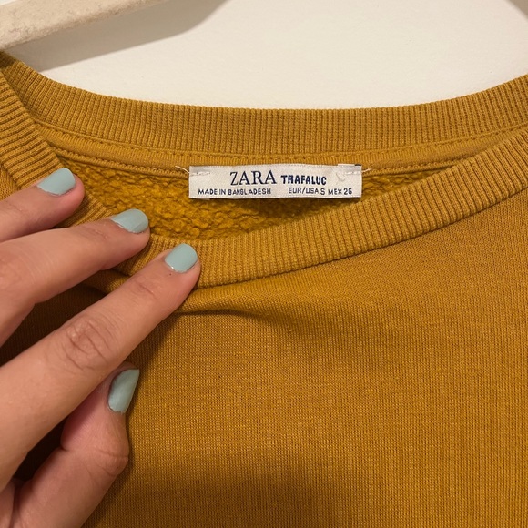 Classic Mustard Yellow Crew Neck Sweatshirt - Picture 3 of 3